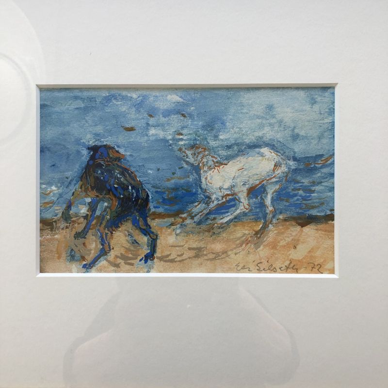 Akvarell Hundeglam Eli Silseth
