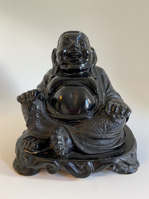 Hovedbilde Smilende Budda i keramikk