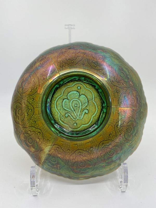 Skål carnival glass Persisk medaljong Fenton 