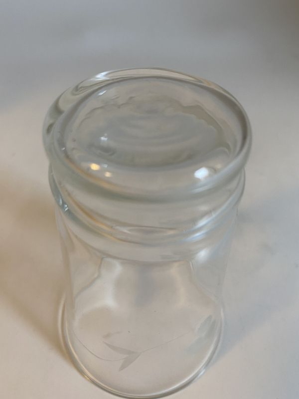 Hadeland glassmugge med farrisglass 
