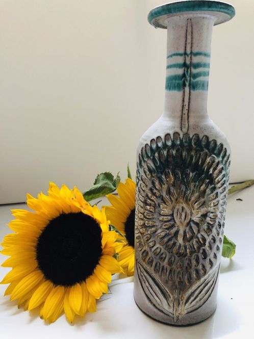Hovedbilde Vase med solsikke dekor