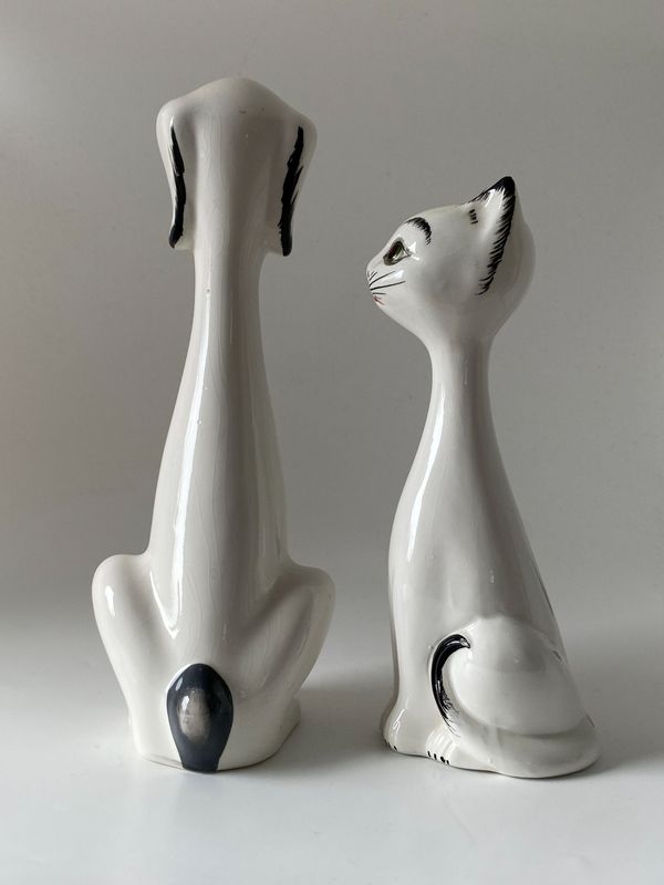 Sjarmerende  fajanse figurer  