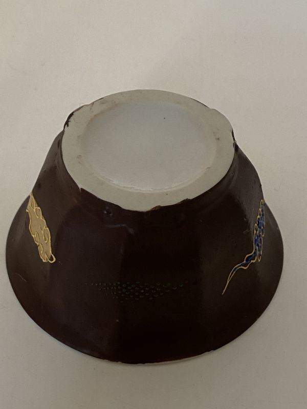 Liten vintage japansk porselensboks 