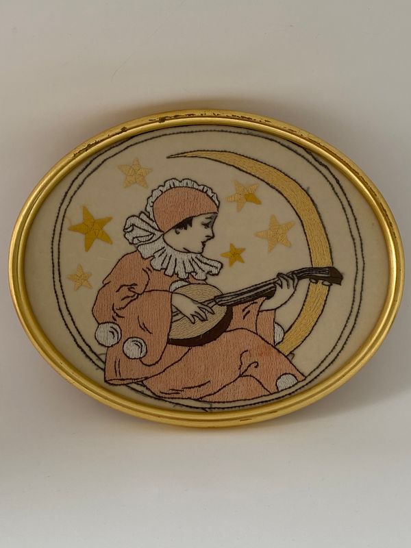 Nydelig vintage lite broderi   