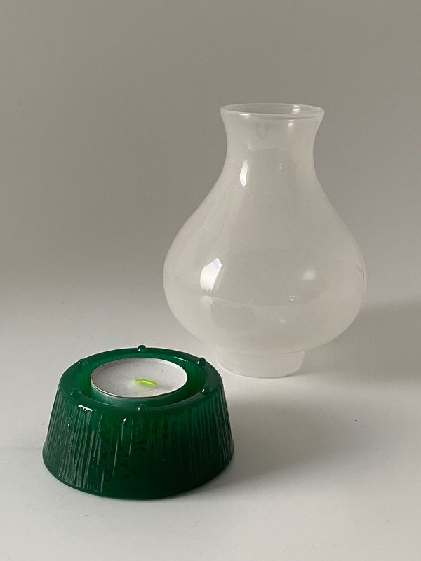 Liten lyslykt i glass Hadeland