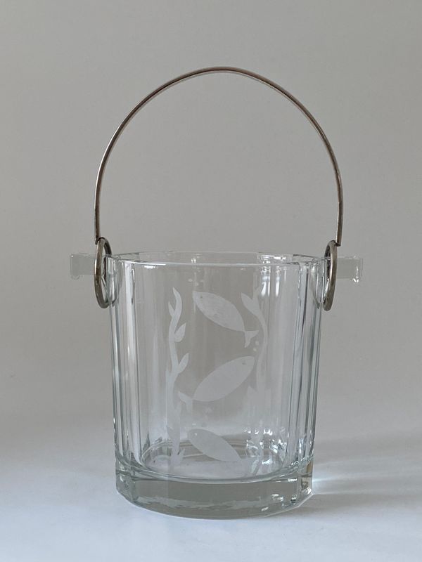 Elegant isbøtte med dekor 