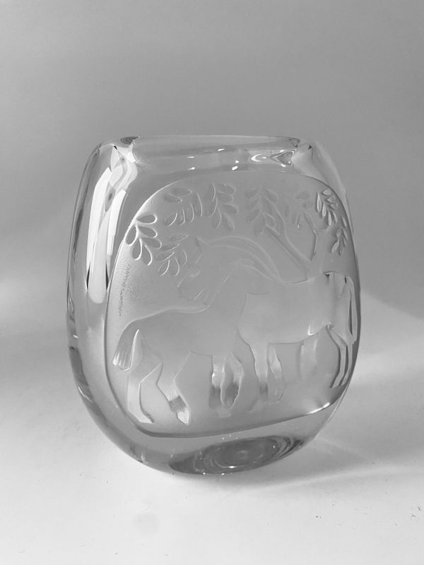 Vintage vase Hadeland Lars Fletre 