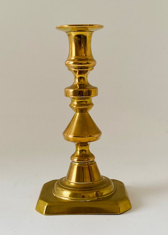 Messing Lysestaker Biedermeier 