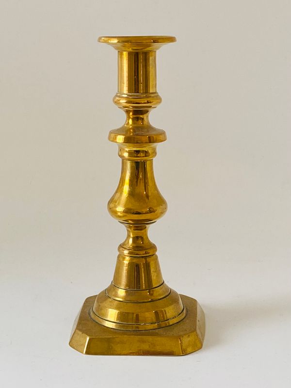 Messing Lysestaker Biedermeier 